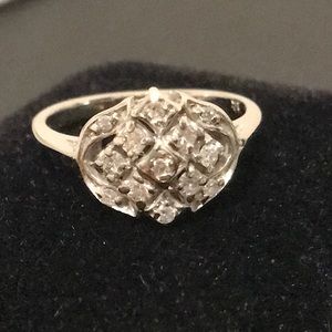 14k white gold Vintage wedding anniversary ring🥰